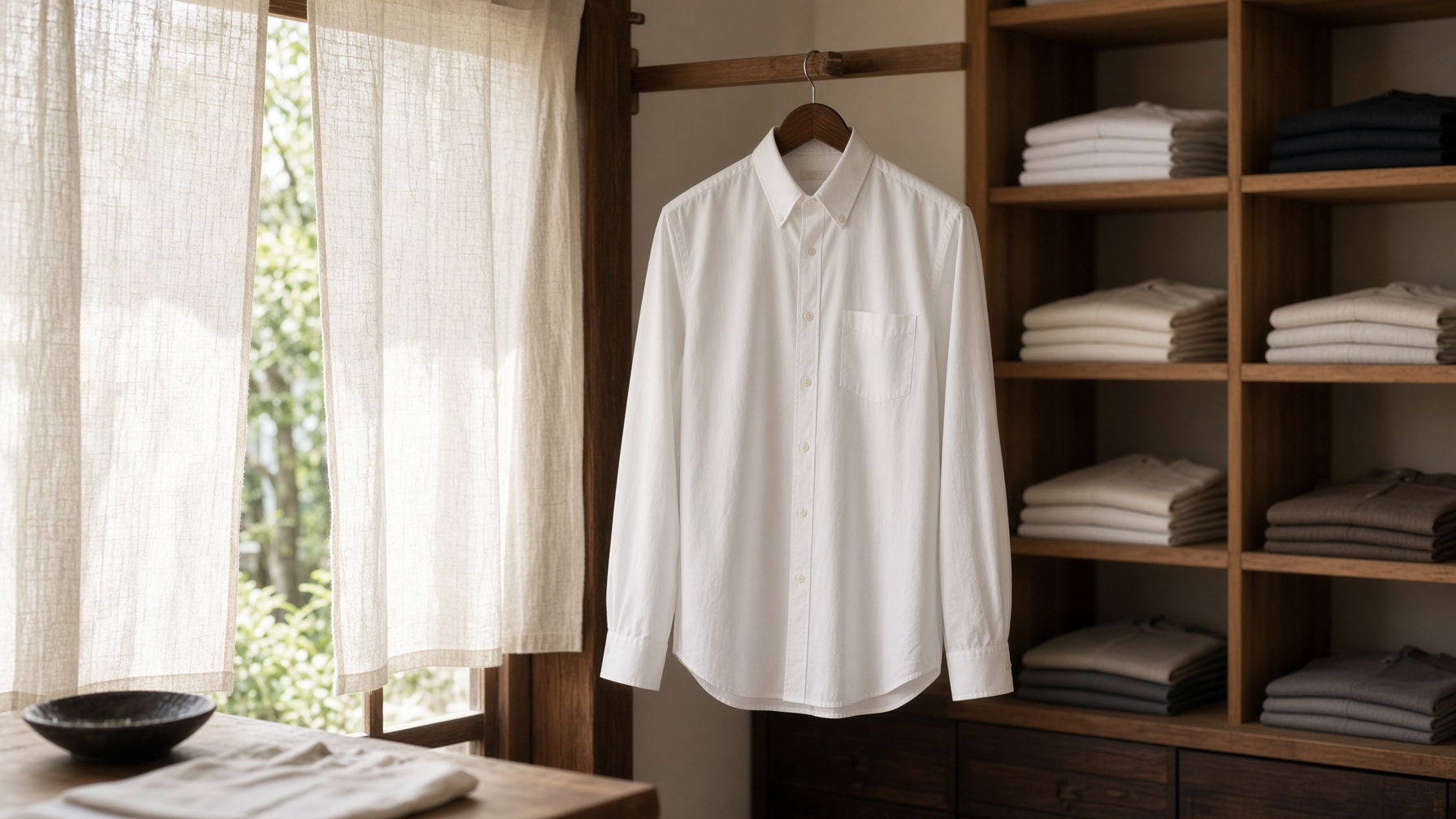 White oxford in a Kamakura atelier